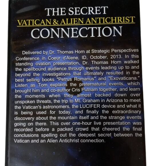 Secret Vatican Alien Antichrist Connection DVD Petrus Romanus Lucifer Tom Horn - Picture 4 of 7